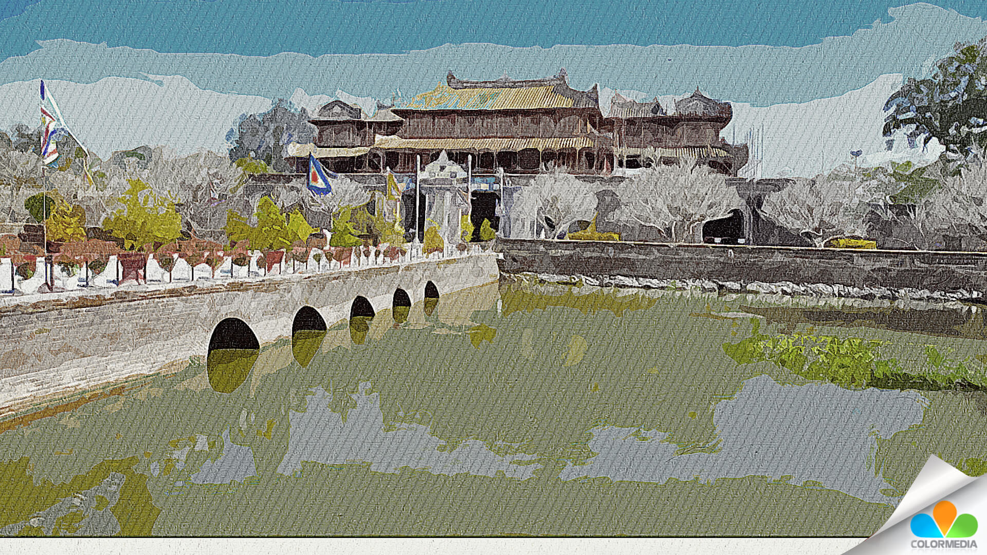 Sử dụng hệ thống Wacom vẽ tranh phong cảnh